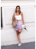 Short skirt with ruffles, lilac 900170 - Online store - Boutique